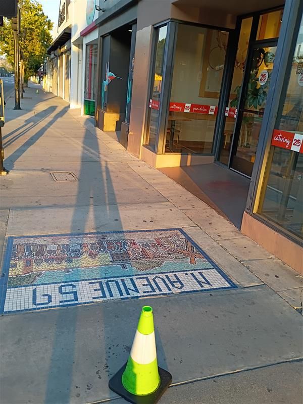Sidewalk near Figueroa, Avenue 59 to 58 before pressure washing