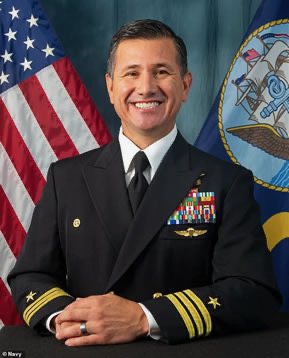 Commander Robert Ramirez III in dress uniform